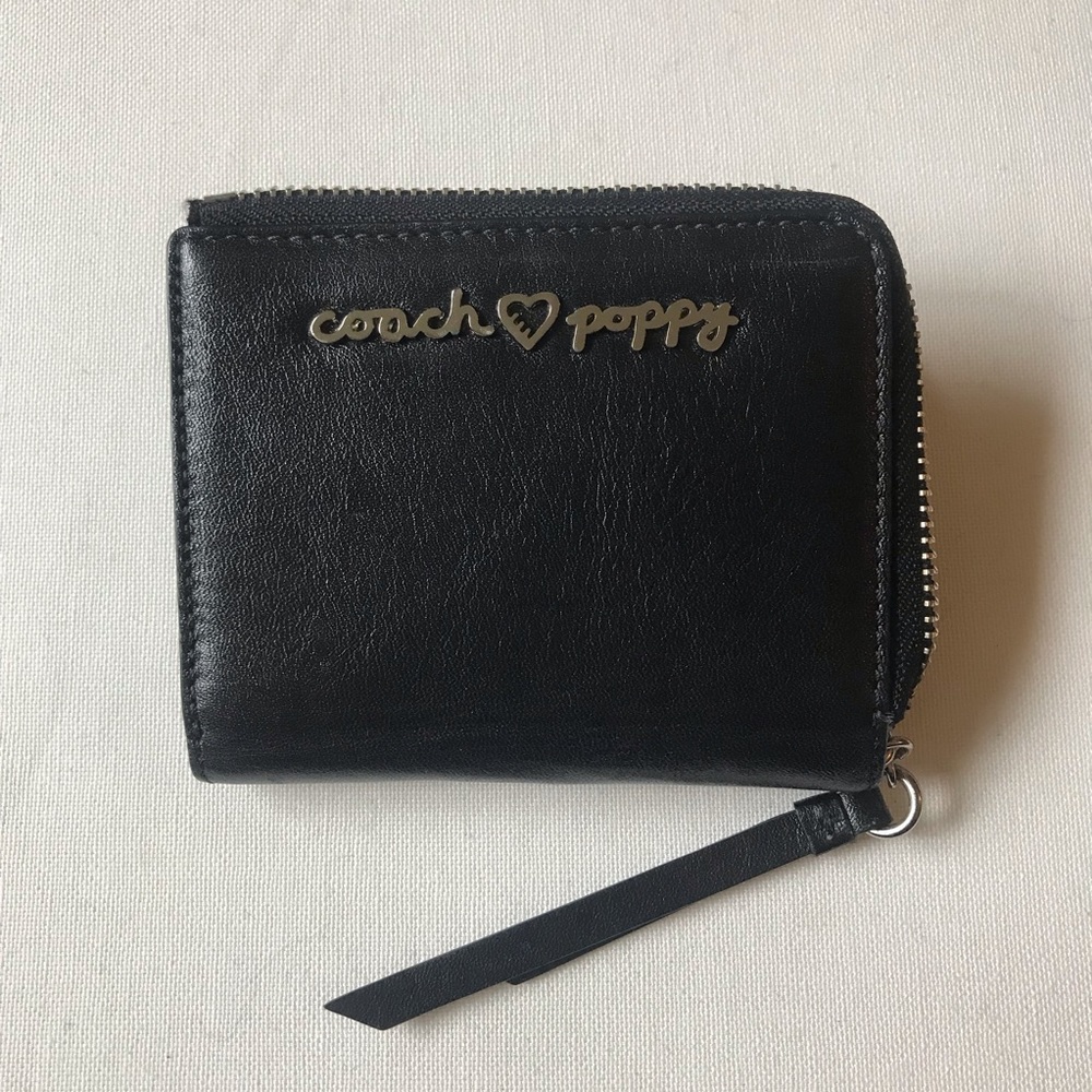 Coach bifold black wallet